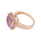 Bague 58 Bague Poiray, "Filles Antik", or rose, quartz rose, diamants. 58 Facettes 33124