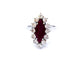 Bague 54 Bague Or blanc Rubis 58 Facettes 726701CN