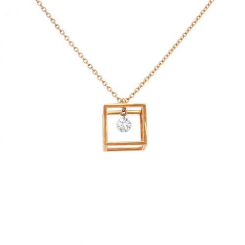 Pendentif Pendentif Barro or rose diamant 58 Facettes 33A00273