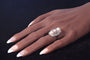 Bague 58 Bague de fiançailles diamant et perle 58 Facettes 22297-0116