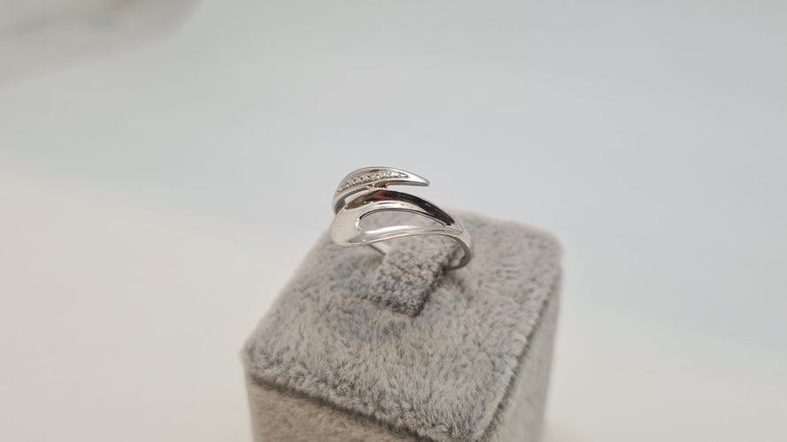 Bague 55 Bague en Or blanc 58 Facettes