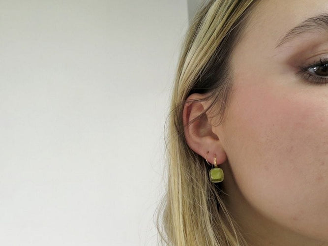 Boucles d'oreilles boucles d'oreilles POMELLATO nudo classic quartz citron or jaune 58 Facettes 257823