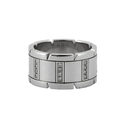 Bague 56 BAGUE CARTIER OR BLANC ET DIAMANTS 58 Facettes BO/230023 RIV