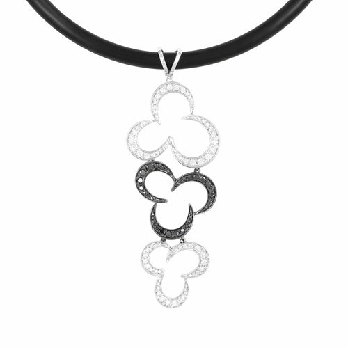 Pendentif Pendentif Or Gris et Diamants 58 Facettes 34B00012