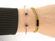 Bracelet bracelet POMELLATO m'ama non m'ama or jaune 18k diamants amethyste 58 Facettes 257554