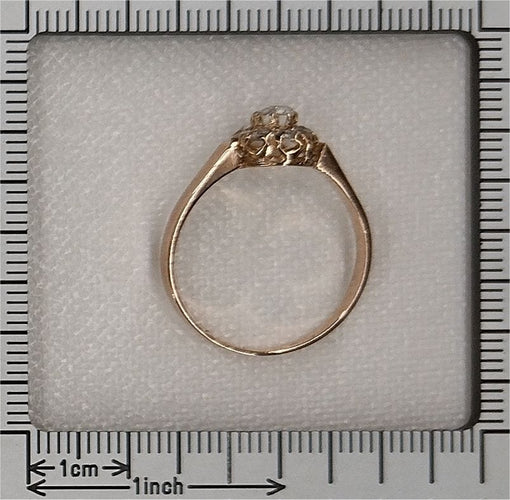 Bague 59 Bague en or rose, diamants 58 Facettes 22347-0071