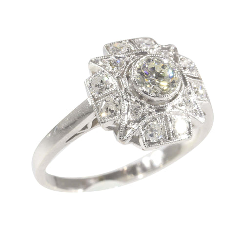 Bague 51 Bague Diamants Art déco 58 Facettes 23137-0327