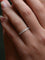 Bague Demi-Alliance américaine en or blanc et diamants 0,36 ct 58 Facettes J76
