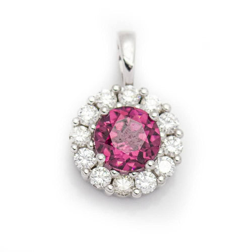 Pendentif Pendentif Or, Diamants et Rhodolite 58 Facettes D359669LF