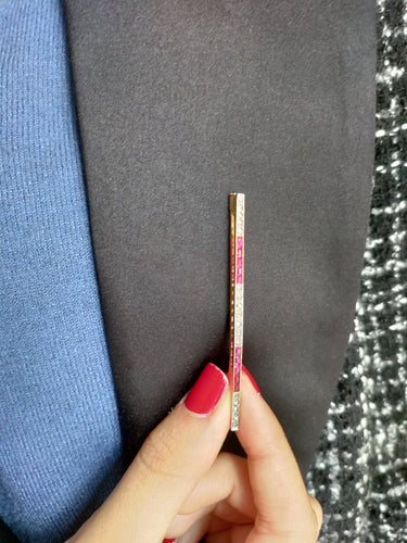 Broche Broche-barrette Art Déco Rubis Et Diamants 58 Facettes 494