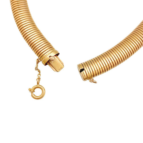 Collier Collier, "Tubogas", or rose. 58 Facettes 31378