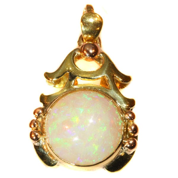 Pendentif Pendentif en or, opale cabochon 58 Facettes 17300-0096