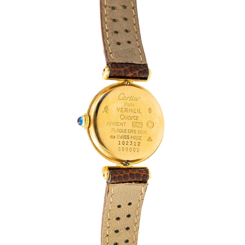 Montre Cartier Montre Vintage Vendôme Vermeil 58 Facettes 1692968CN