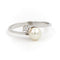 Bague 51.5 Bague Toi & Moi Or blanc Perle 58 Facettes 1653929CN
