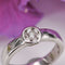 Bague 54 Bague moderne or blanc diamants 58 Facettes 17-001B