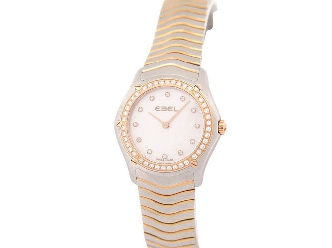 Montre montre EBEL classic wave sport 27 mm quartz diamants 58 Facettes 258008