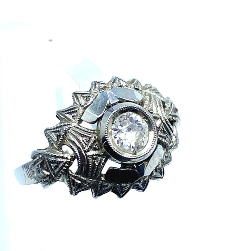 Bague Bague Art Déco diamant  0,30ct 58 Facettes