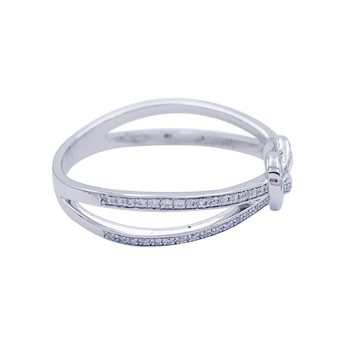 Bague 56 Bague Fred, "Chance Infinie", or blanc, diamants. 58 Facettes 32389