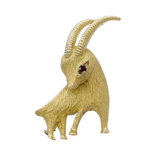 Broche Broche "Bouquetin" en or jaune. 58 Facettes 32331