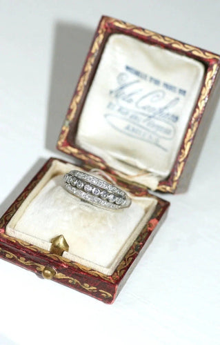 Bague Alliance Bombée Art Déco diamants 58 Facettes