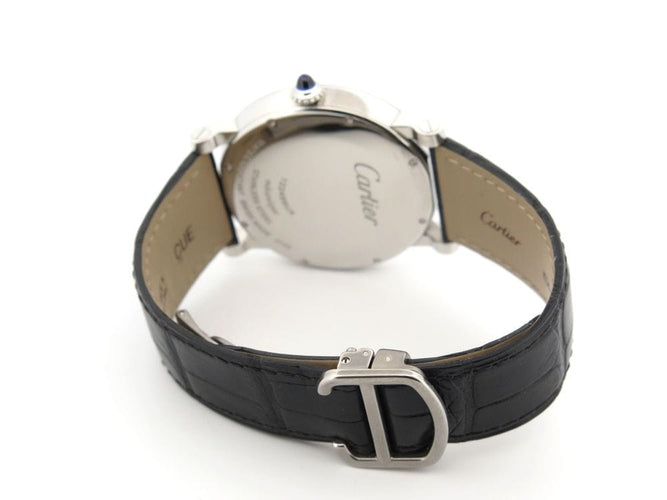 Montre montre rotonde de CARTIER 40mm croco mecanique fullset 58 Facettes 256928