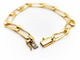 Bracelet Caplain Saint André Bracelet Maille gourmette Or jaune Saphir 58 Facettes 1552084CN