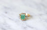 Bague Bague style Victorien émeraude et diamants 58 Facettes