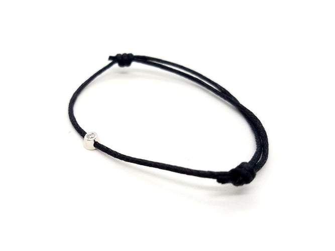 Bracelet Bracelet Cordon Or blanc Diamant 58 Facettes 578845RV