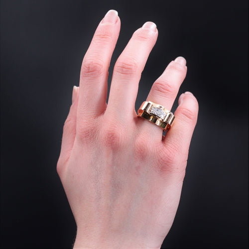 Bague 58 Bague tank diamants or 58 Facettes 22-626