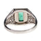 Bague 56.3 Diamond Emerald Onyx Ring 58 Facettes 4E1AB52DC0A34BB8AF034567CE1842E0