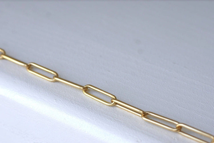 Collier Chaîne maille rectangle en or jaune 58 Facettes