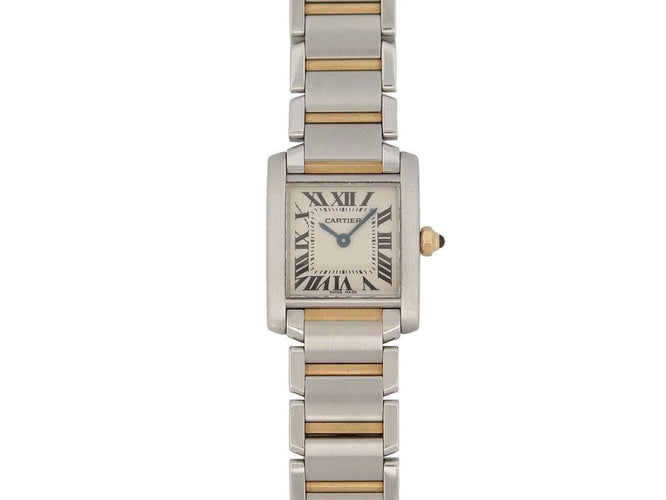 Montre montre CARTIER tank francaise pm or & acier quartz 58 Facettes 255276