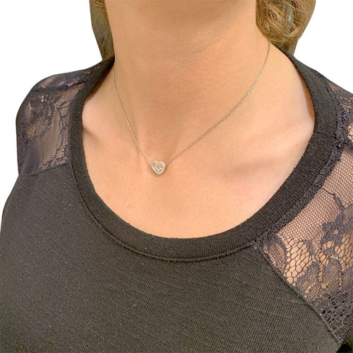 Collier Collier Chopard, "Happy Diamonds", or blanc. 58 Facettes 31978