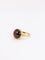 Bague Bague vintage or jaune grenat cabochon 58 Facettes 810
