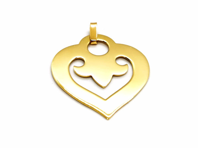 Pendentif O.J. Perrin Pendentif Coeur Légendes Or jaune 58 Facettes 1186446CN