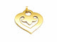 Pendentif O.J. Perrin Pendentif Coeur Légendes Or jaune 58 Facettes 1186446CN