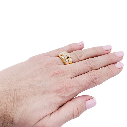 Bague 52 Bague Chaumet, "Liens", or jaune et diamants. 58 Facettes 32412