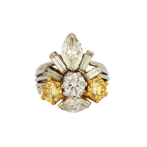 Bague 53 Bague Couronne Diamants 58 Facettes