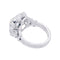 Bague 49 Bague marguerite diamants, platine. 58 Facettes 32928