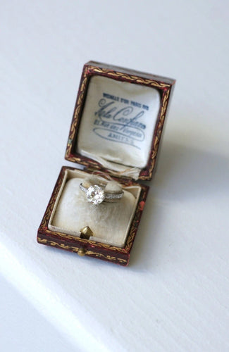 Bague Solitaire Belle Epoque diamant 1.70 Ct 58 Facettes