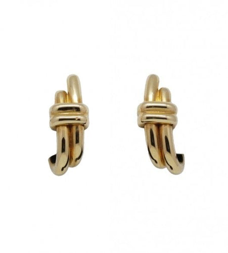 Boucles d'oreilles Longueur : 2 cm / Or 750 Clips d'oreilles CHAUMET Or jaune 58 Facettes 190308R