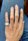 Bague Bague jonc en or gris pavée de diamants 58 Facettes