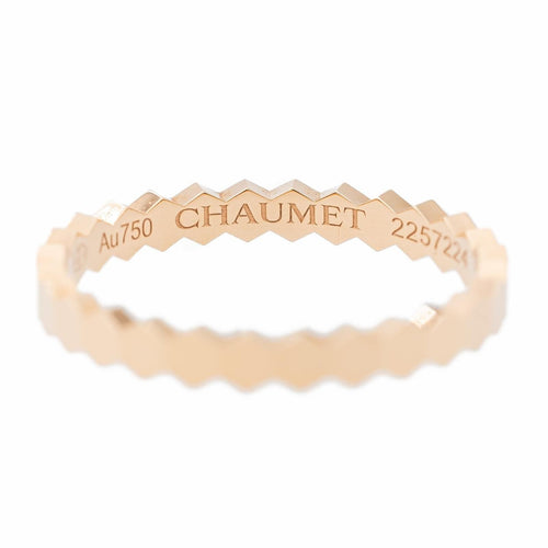 Bague 52 Chaumet Bague Alliance Bee my love Or rose 58 Facettes 2699898CN