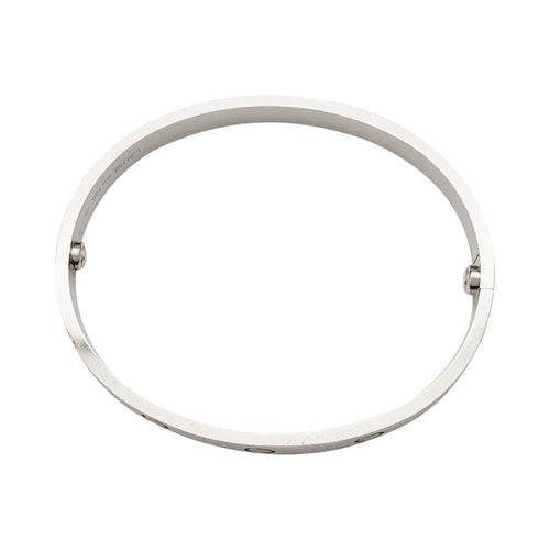 Bracelet Bracelet Cartier "Love" en or blanc. 58 Facettes 31471