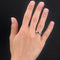 Bague 52 Bague jonc or rose saphir diamants 58 Facettes 01-281