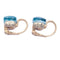 Boucles d'oreilles Boucles d'oreilles Pomellato, "Nudo Classic" topaze bleue, deux ors. 58 Facettes 32850