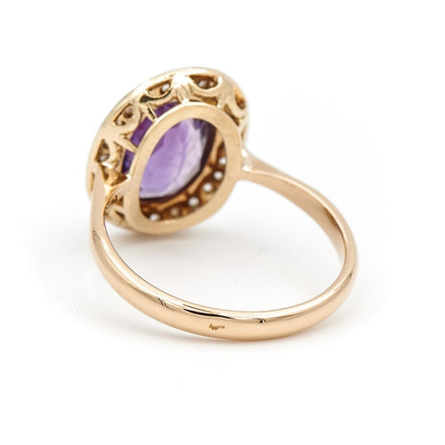 Bague 57 Bague Pompadour Or blanc Améthyste 58 Facettes 2002823CN