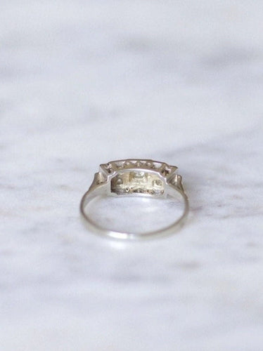 Bague Bague de fiançailles bandeau Art Deco diamants 58 Facettes