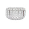 Bague 55 Bague Cartier, "Couronne", or blanc, diamants. 58 Facettes 32251