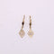 Boucles d'oreilles Dormeuses motif losange, perle 58 Facettes